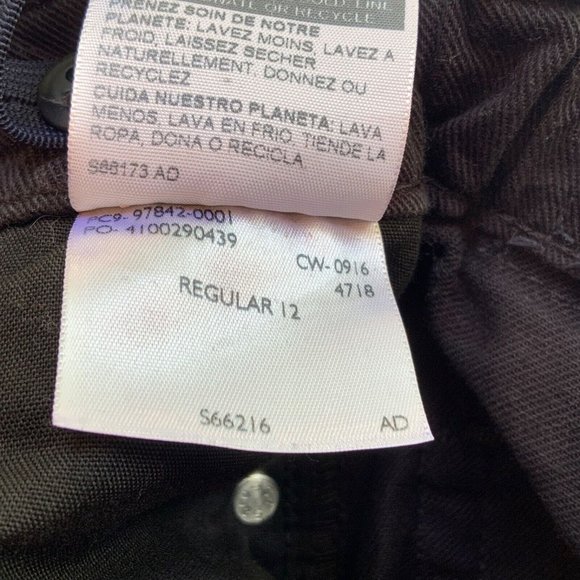 SIGNATURE by LEVI’S Girls Skinny Black Jeans Size 12 Regular Adjustable Waist - Picture 3 of 7